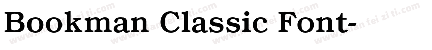 Bookman Classic Font字体转换